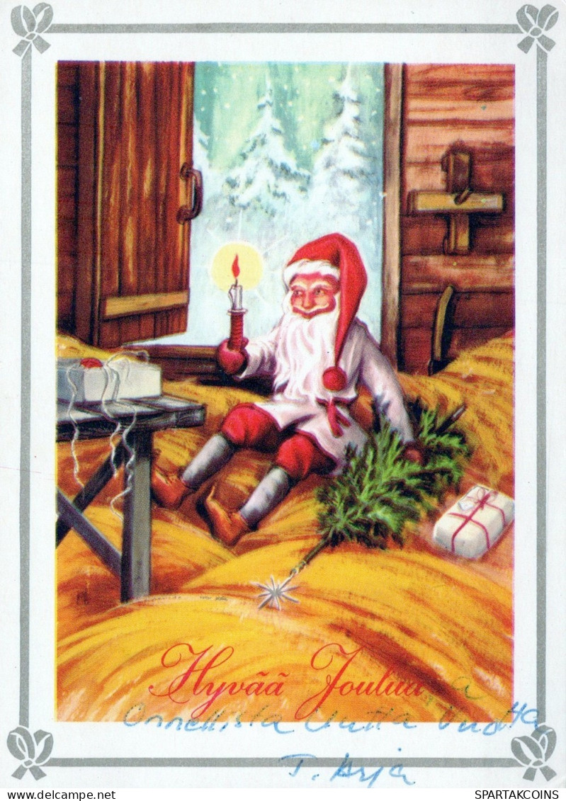 WEIHNACHTSMANN SANTA CLAUS WEIHNACHTSFERIEN Vintage Postkarte CPSM #PAK402.A - Santa Claus