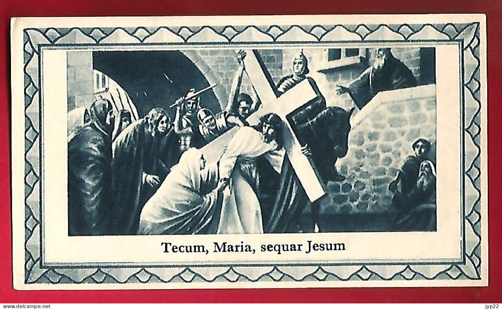 Image Pieuse Tecum Maria Sequar Jesum - Mes De Les Flors - Espagnol - Est. La Milagrosa Alt DeS. Pere N° 21 - Images Religieuses