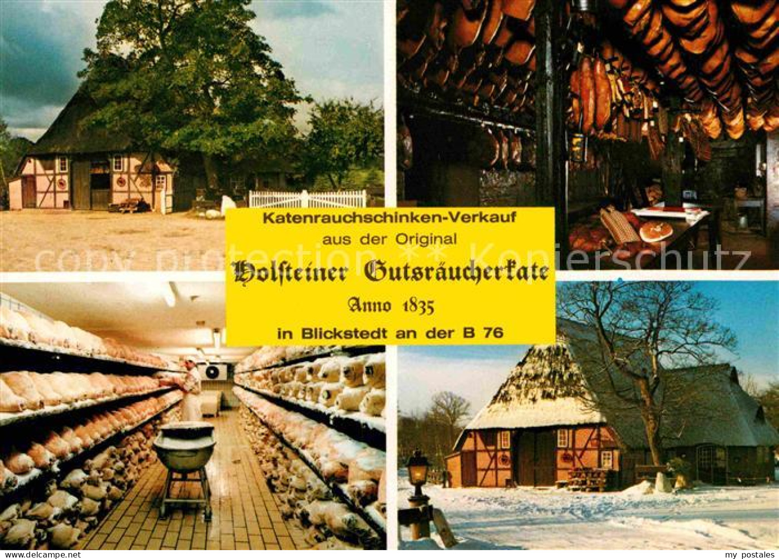 72723902 Blickstedt Dorsteiner Gutsraeucherkarte Katenrauchschinken Verkauf Blic - Andere & Zonder Classificatie