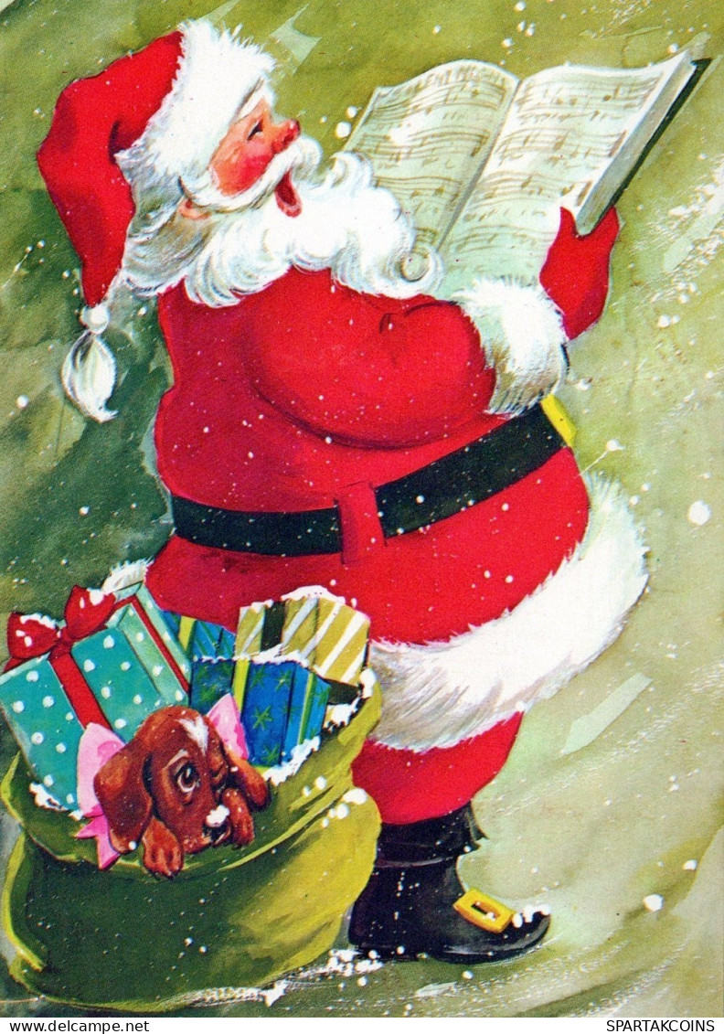 SANTA CLAUS CHRISTMAS Holidays Vintage Postcard CPSM #PAJ707.A - Kerstman