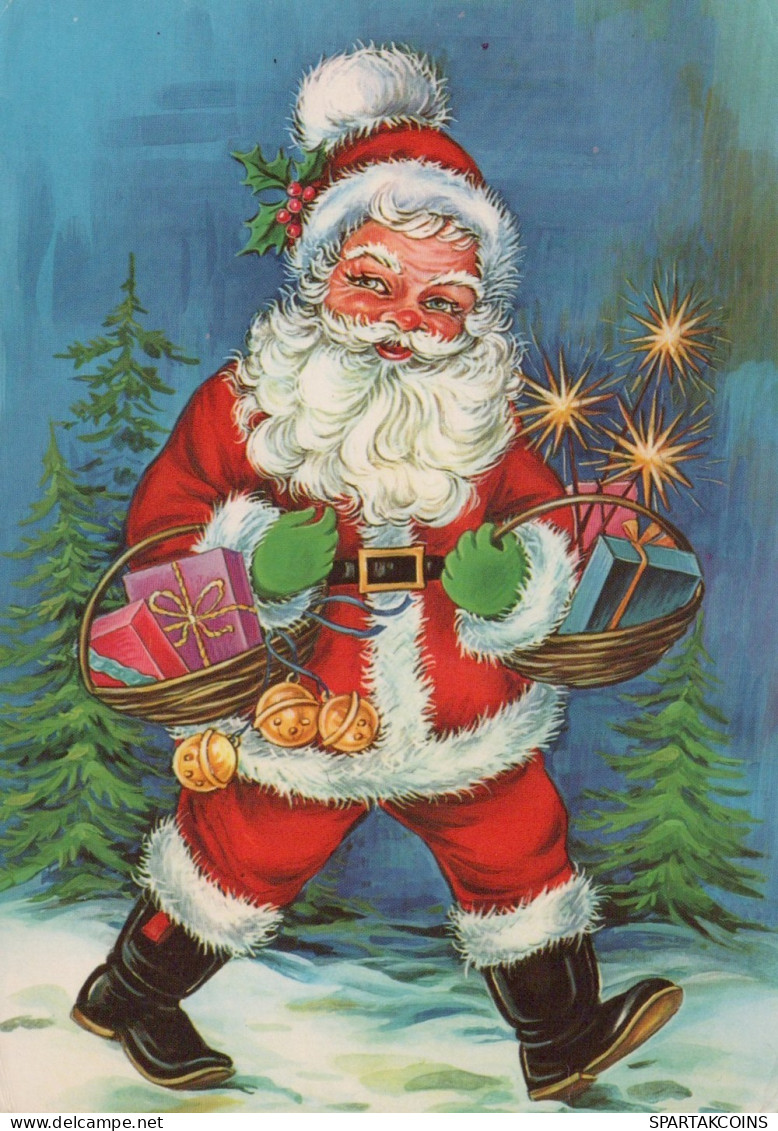 SANTA CLAUS CHRISTMAS Holidays Vintage Postcard CPSM #PAJ583.A - Kerstman