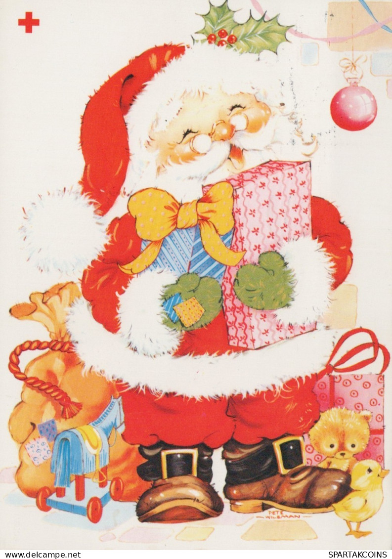 SANTA CLAUS CHRISTMAS Holidays Vintage Postcard CPSM #PAJ522.A - Kerstman