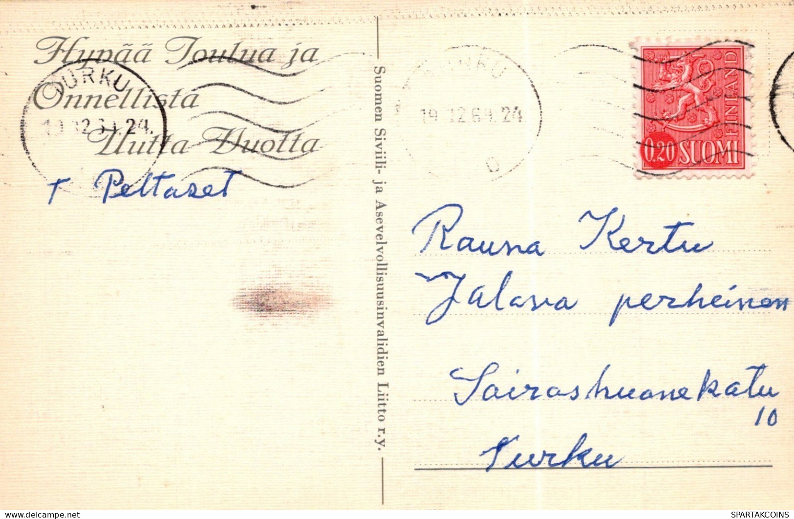 WEIHNACHTSMANN SANTA CLAUS WEIHNACHTSFERIEN Vintage Postkarte CPSMPF #PAJ472.A - Kerstman