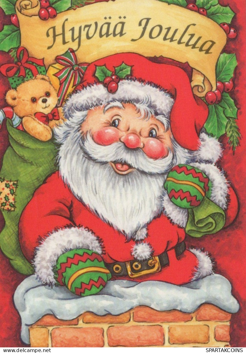 BABBO NATALE Natale Vintage Cartolina CPSMPF #PAJ403.A - Kerstman