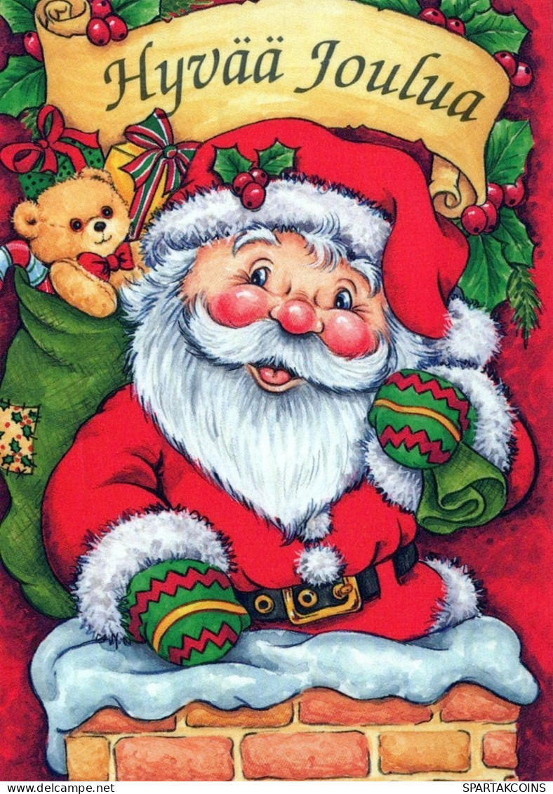 BABBO NATALE Natale Vintage Cartolina CPSMPF #PAJ403.A - Kerstman