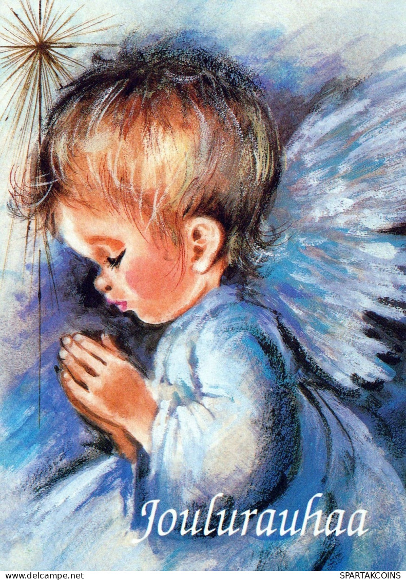ANGELO Buon Anno Natale Vintage Cartolina CPSM #PAJ239.A - Angels