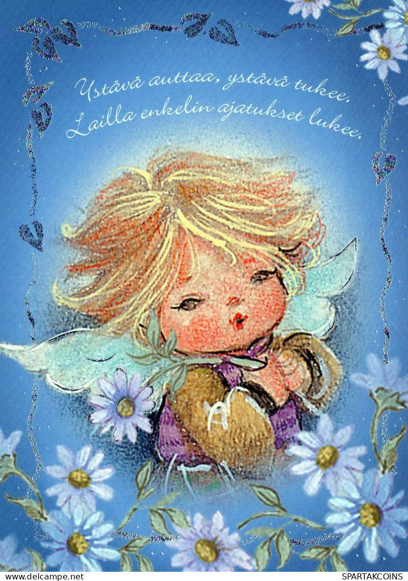 ENGEL WEIHNACHTSFERIEN Feiern & Feste Vintage Ansichtskarte Postkarte CPSM #PAJ170.A - Angels