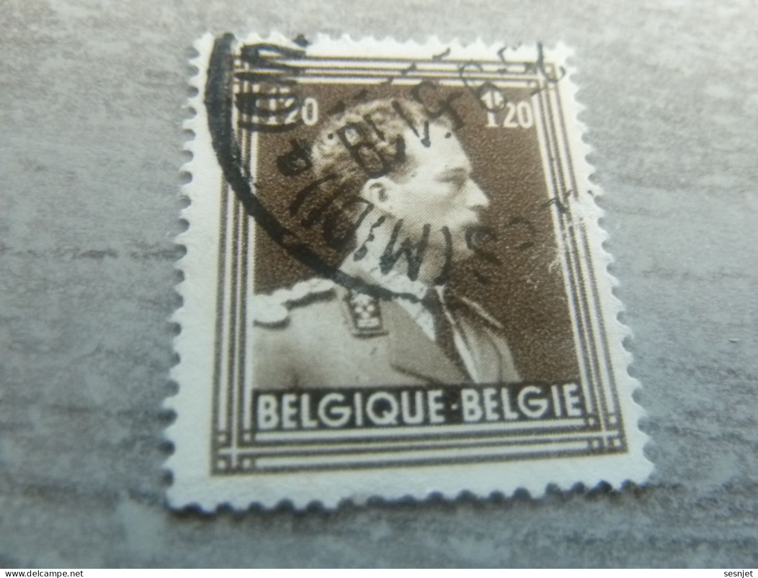 Belgique - Albert 1 - Val  1f.20 - Brun - Oblitéré - Année 1951 - - Usati