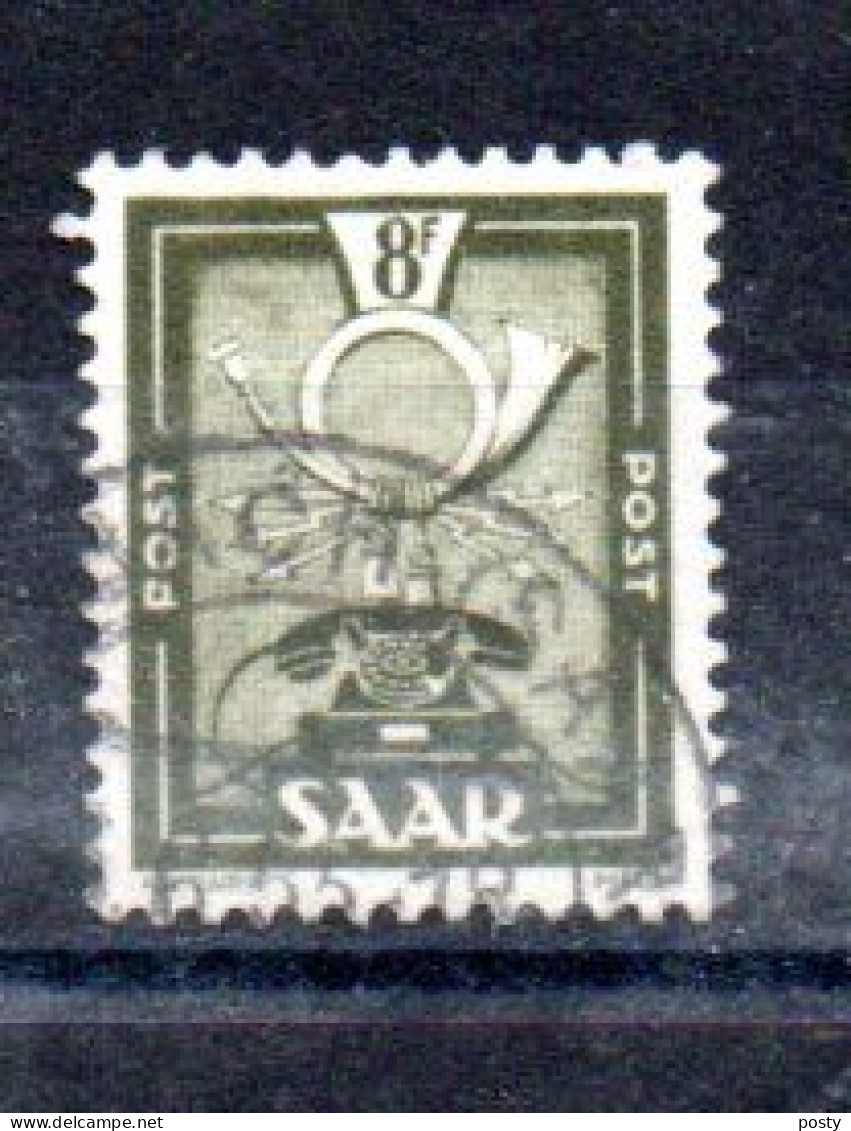 SARRE - SAAR - 1951 - COMMUNICATION - TELEPHONE  - Used - Oblitéré - 8F - - Used Stamps