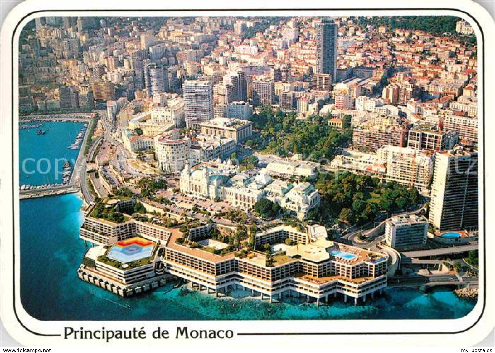 72723103 Monte-Carlo Vue Aerienne De La Principauté De Monaco Collection Reflets - Sonstige & Ohne Zuordnung