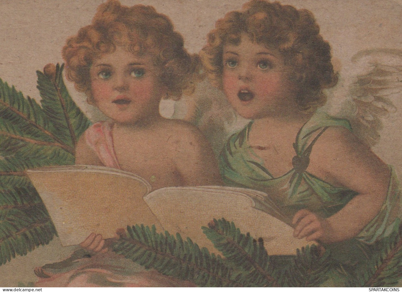 ENGEL WEIHNACHTSFERIEN Feiern & Feste Vintage Ansichtskarte Postkarte CPSM #PAH013.A - Engel