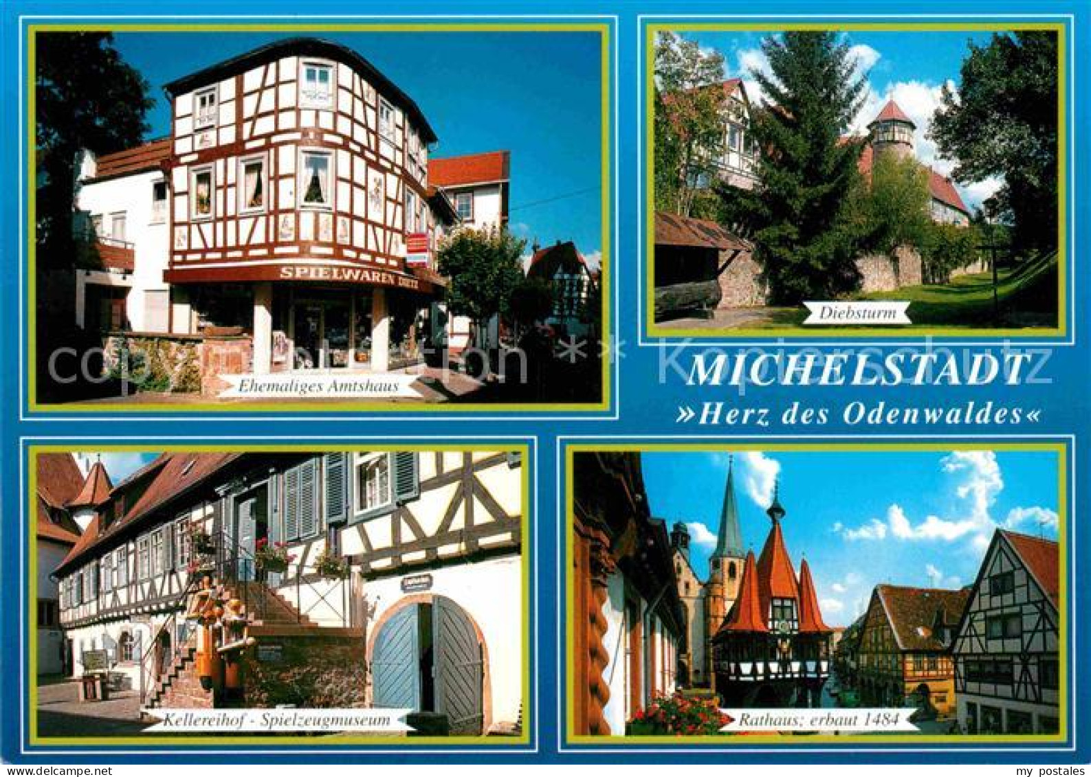 72723089 Michelstadt Ehemaliges Amtshaus Fachwerk Diebsturm Kellereihof Spielzeu - Michelstadt