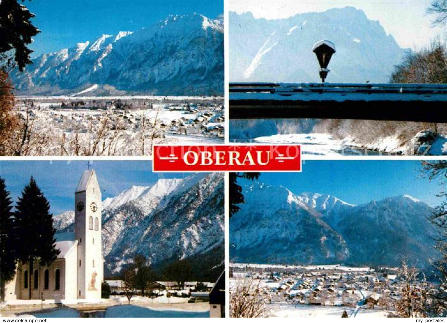 72723071 Oberau Loisach Winterpanorama Bayerische Alpen Kirche Oberau Loisach - Andere & Zonder Classificatie