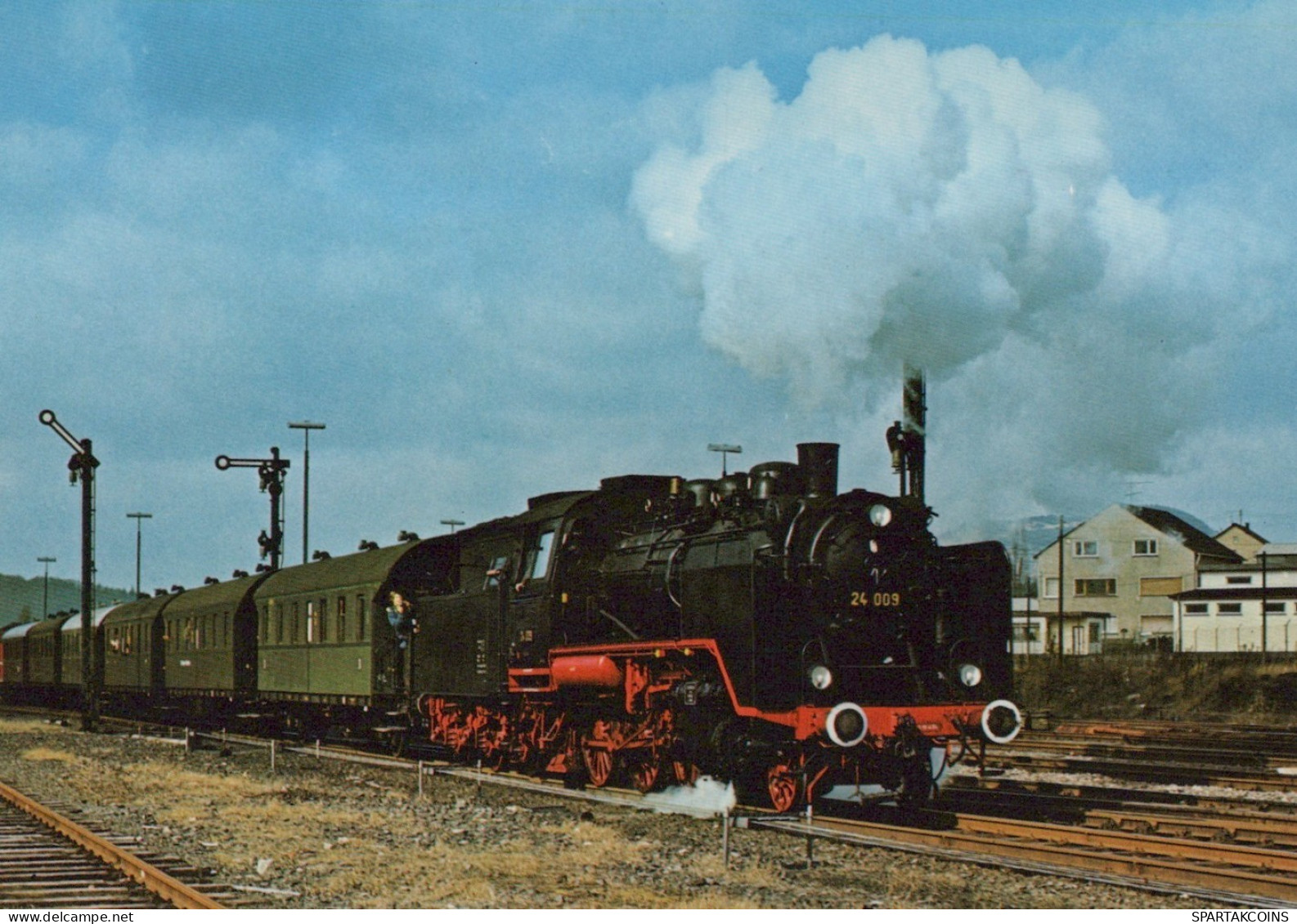 ZUG Schienenverkehr Eisenbahnen Vintage Ansichtskarte Postkarte CPSM #PAA989.A - Treni