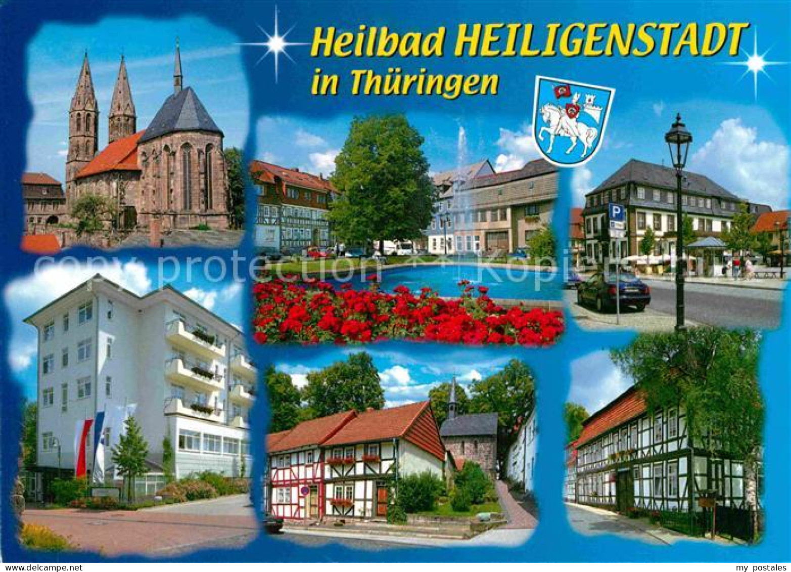 72723069 Heiligenstadt Eichsfeld Teilansichten Heilbad Kirche Fachwerkhaeuser Sp - Sonstige & Ohne Zuordnung