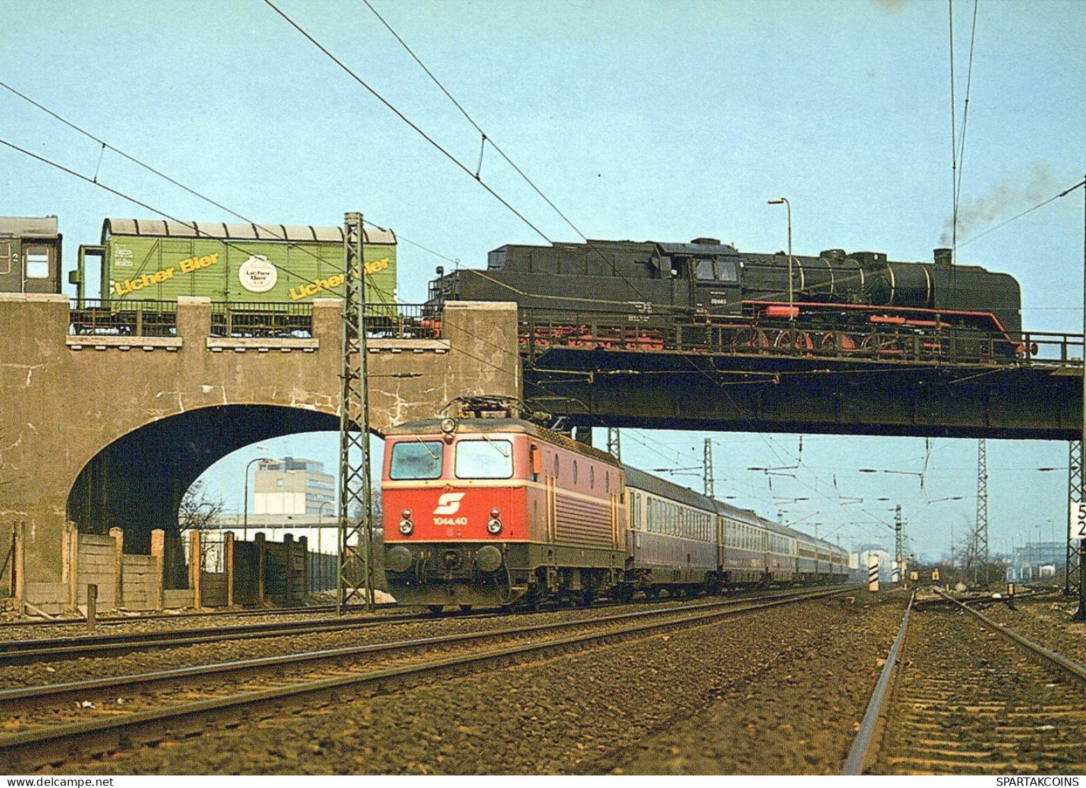 ZUG Schienenverkehr Eisenbahnen Vintage Ansichtskarte Postkarte CPSM #PAA822.A - Treni