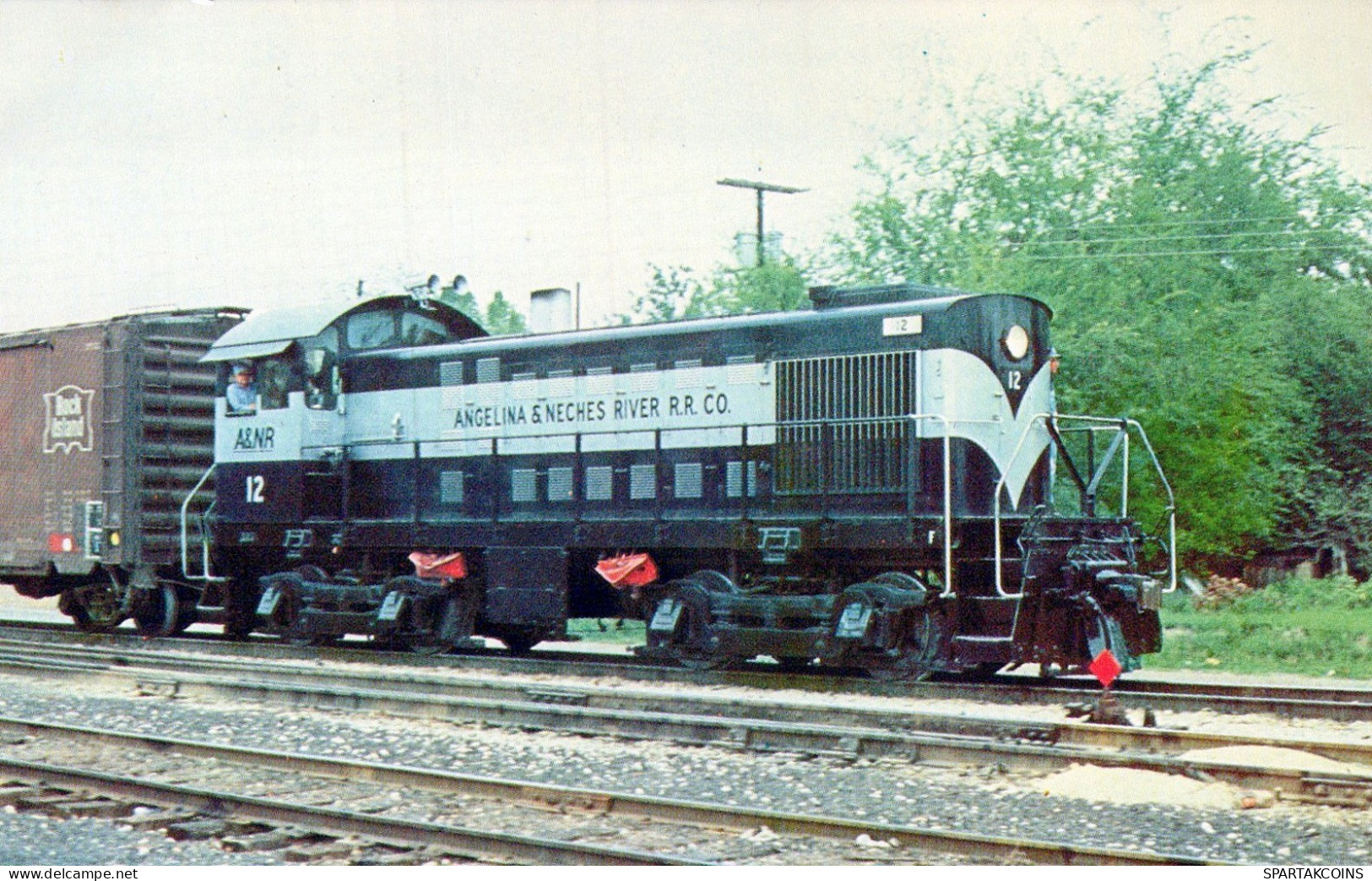 TRENO TRASPORTO FERROVIARIO Vintage Cartolina CPSMF #PAA644.A - Treni