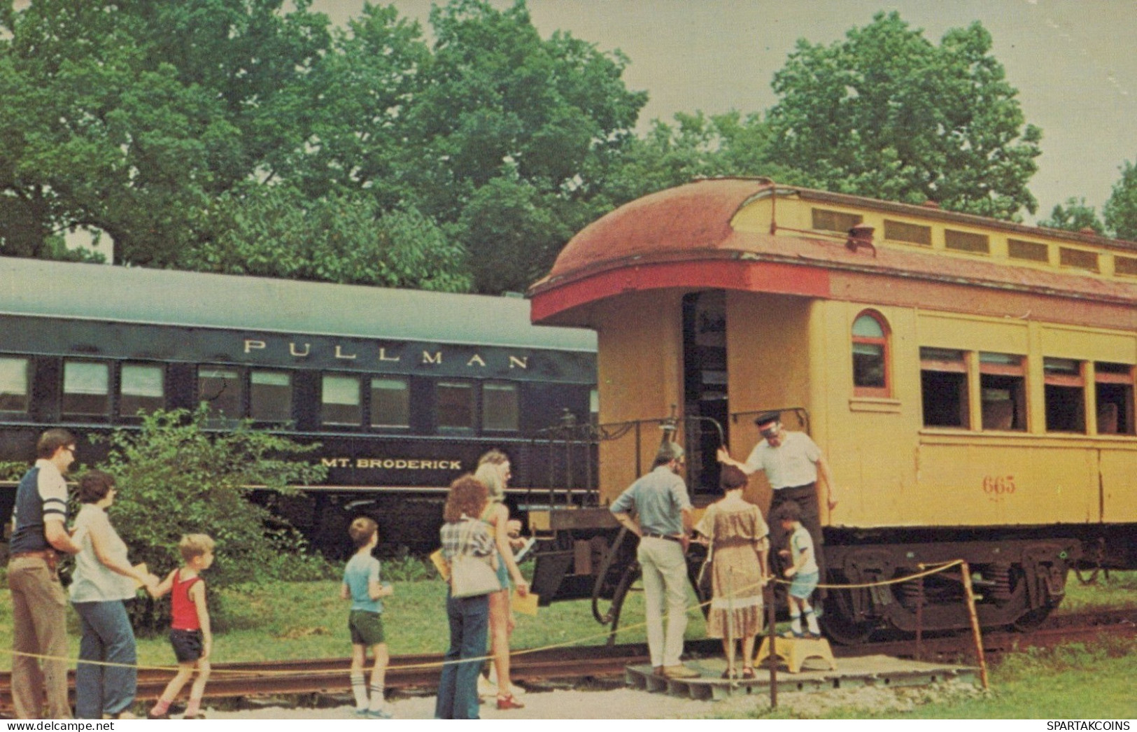 TRENO TRASPORTO FERROVIARIO Vintage Cartolina CPSMF #PAA579.A - Eisenbahnen