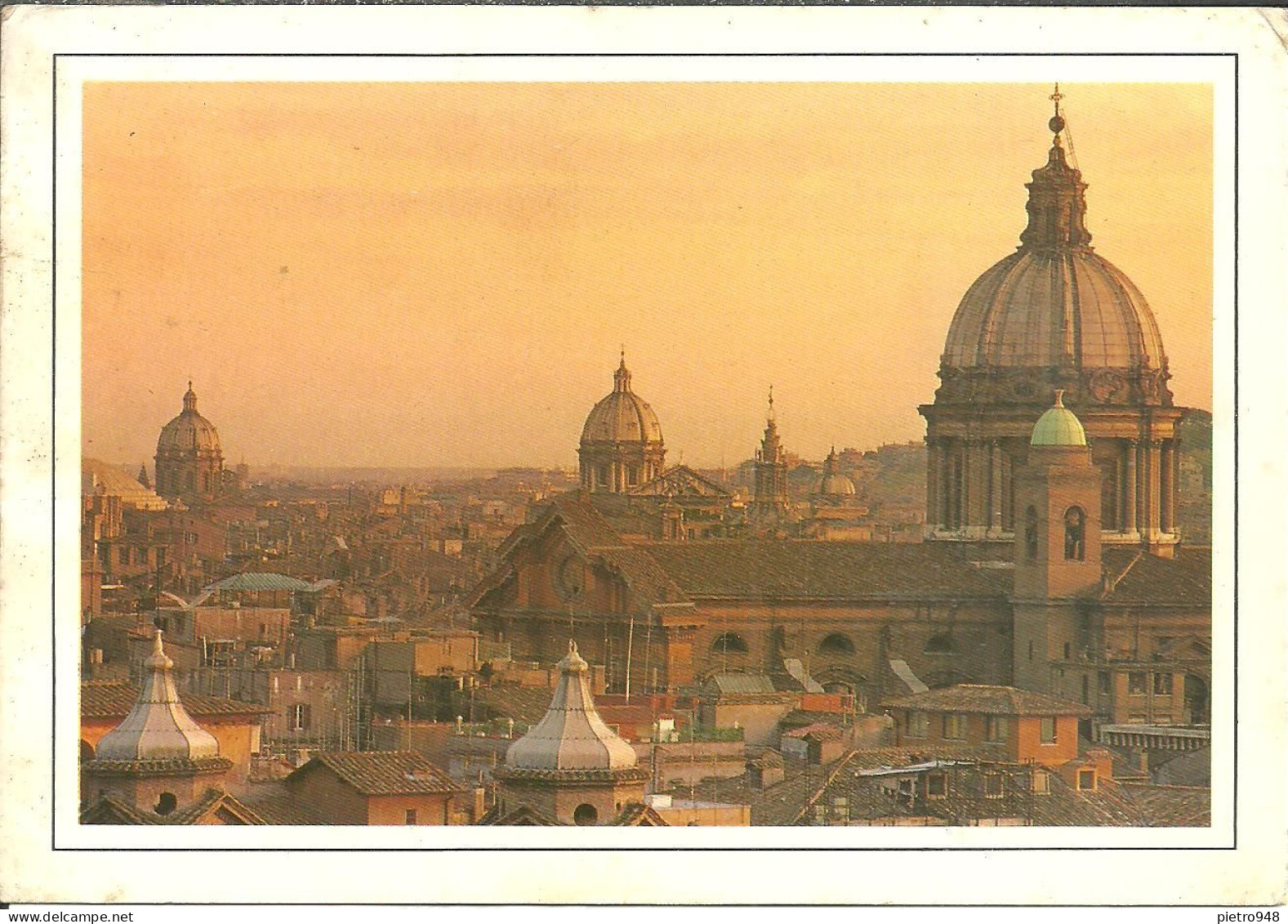 Roma (Lazio) Panorama Dal Pincio Sui Tetti E Le Cupole, View Seen From Pincio - Mehransichten, Panoramakarten