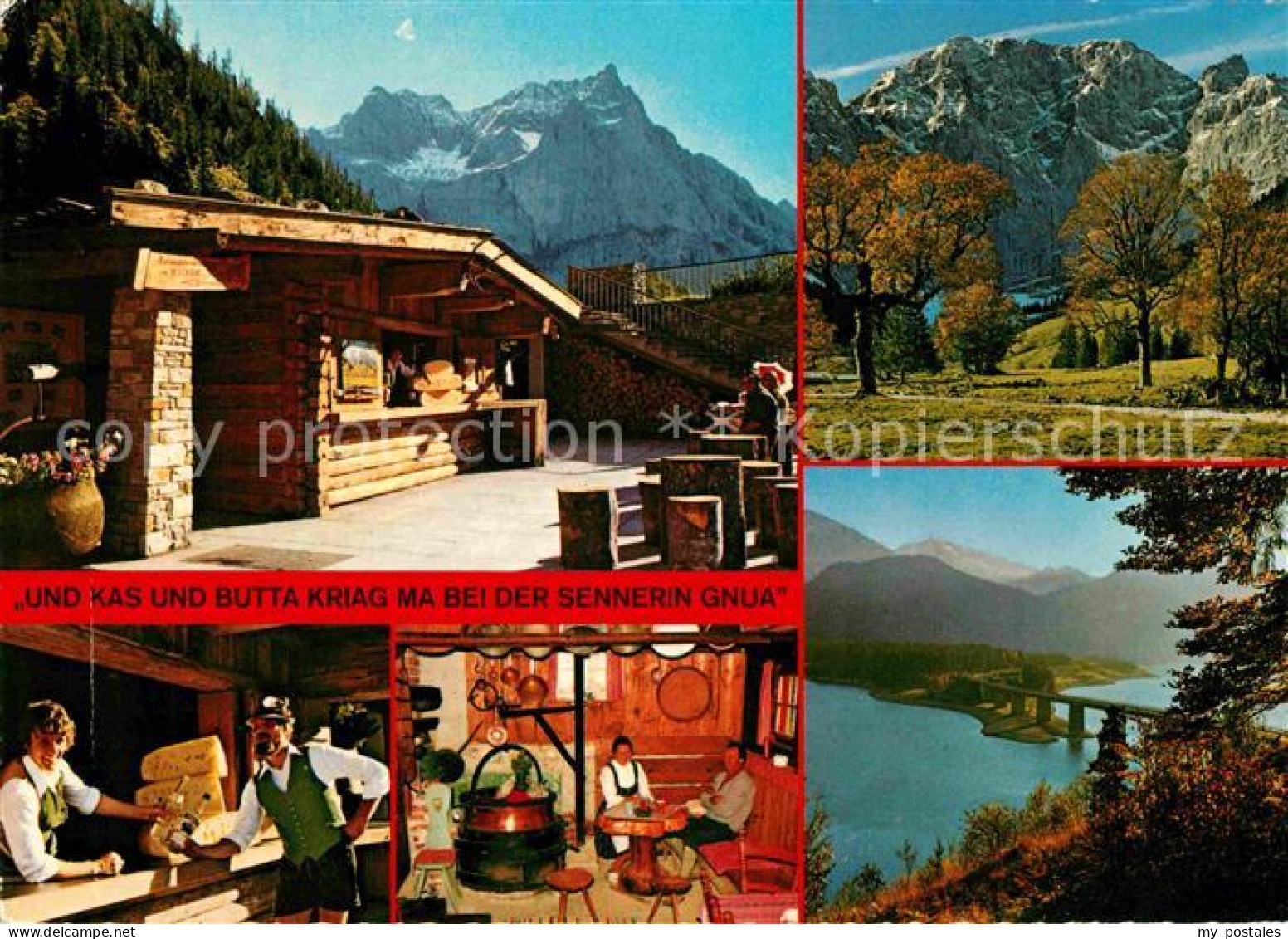 72723025 Eng Karwendel Jausenstation Kofler Senner Kaese Alpenpanorama Eng Karwe - Sonstige & Ohne Zuordnung