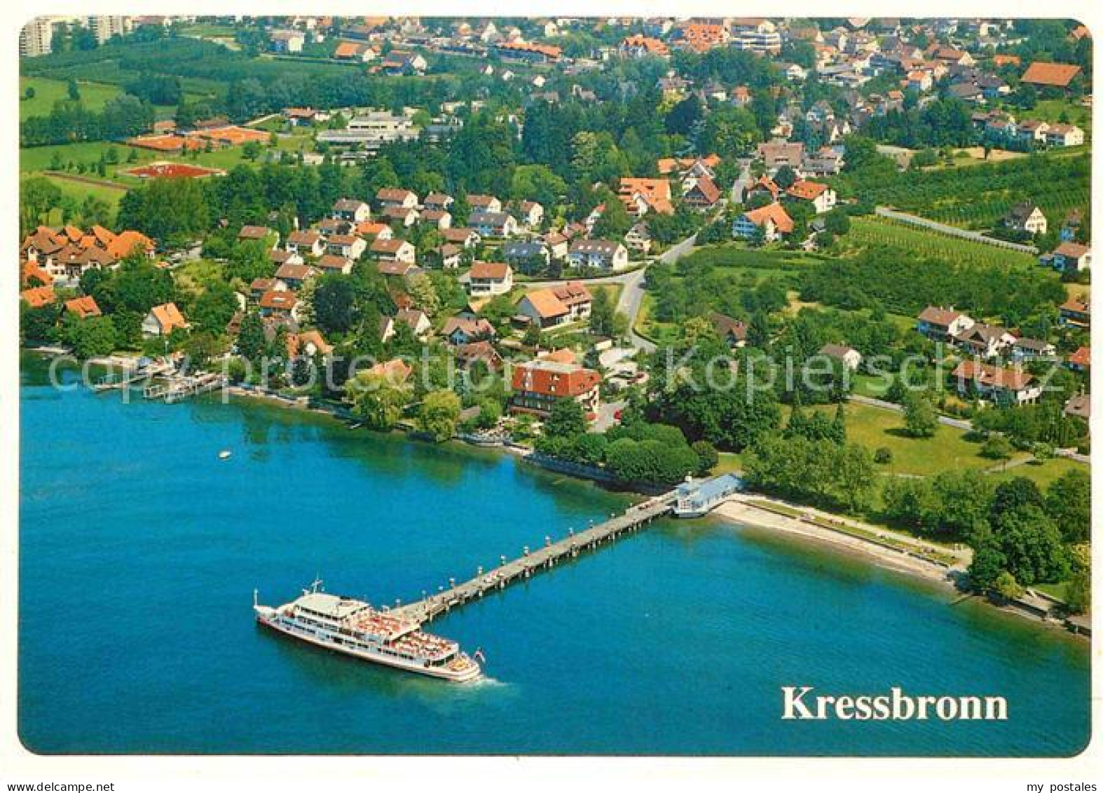 72722999 Kressbronn Bodensee Bootsanleger Faehre Fliegeraufnahme Kressbronn - Altri & Non Classificati