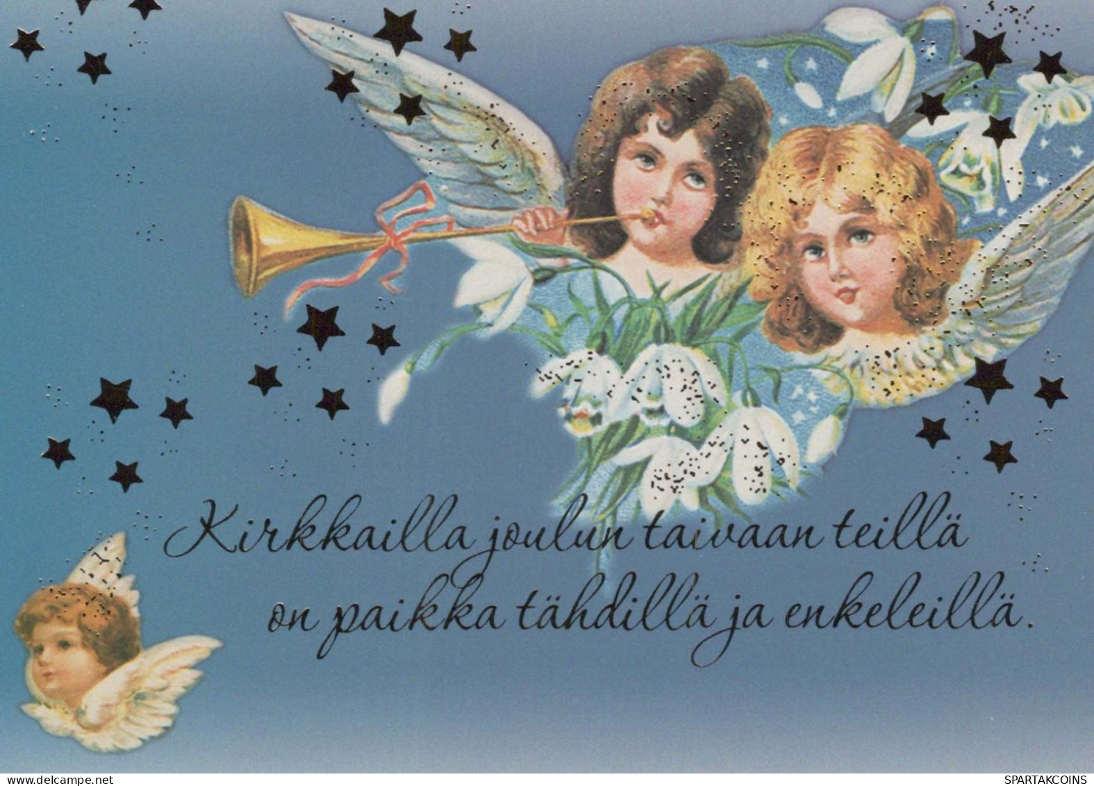 ANGELO Buon Anno Natale Vintage Cartolina CPSM #PAS741.A - Engel