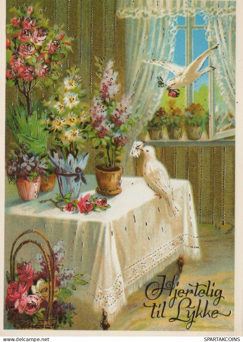 UCCELLO Animale Vintage Cartolina CPSM #PAN209.A - Birds