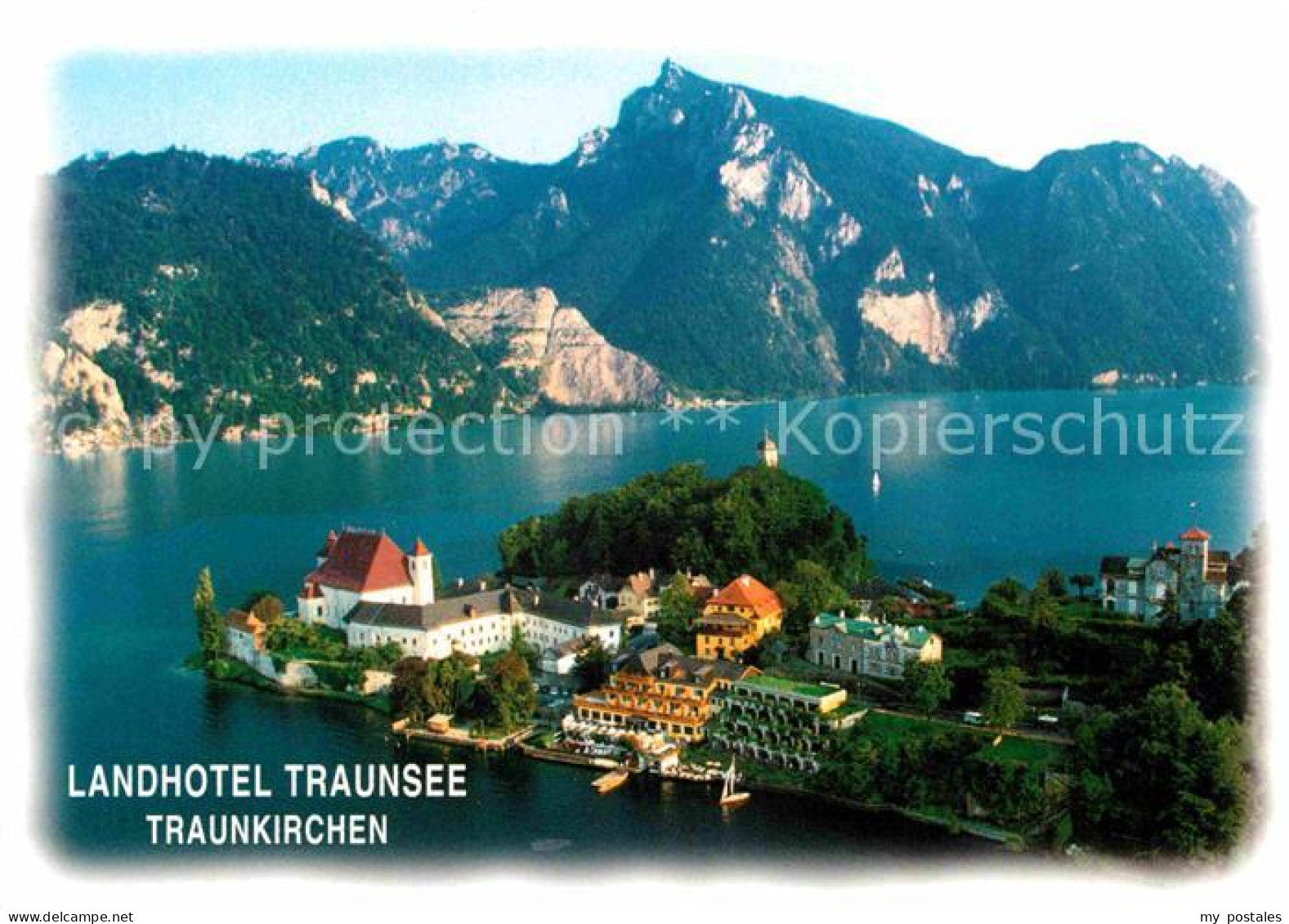 72722921 Traunkirchen Landhotel Traunsee Halbinsel Alpen Fliegeraufnahme Traunki - Other & Unclassified