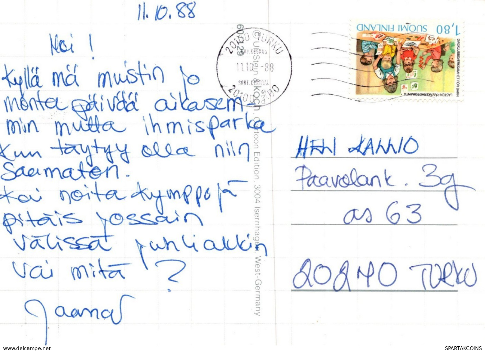 GATO GATITO Animales Vintage Tarjeta Postal CPSM #PAM227.A - Chats