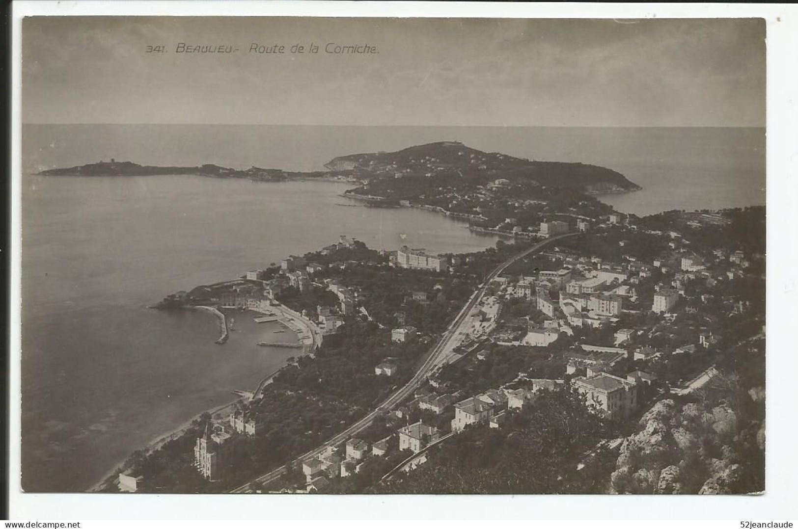 Route De La Corniche Le Port     1919    N° 341 - Beaulieu-sur-Mer