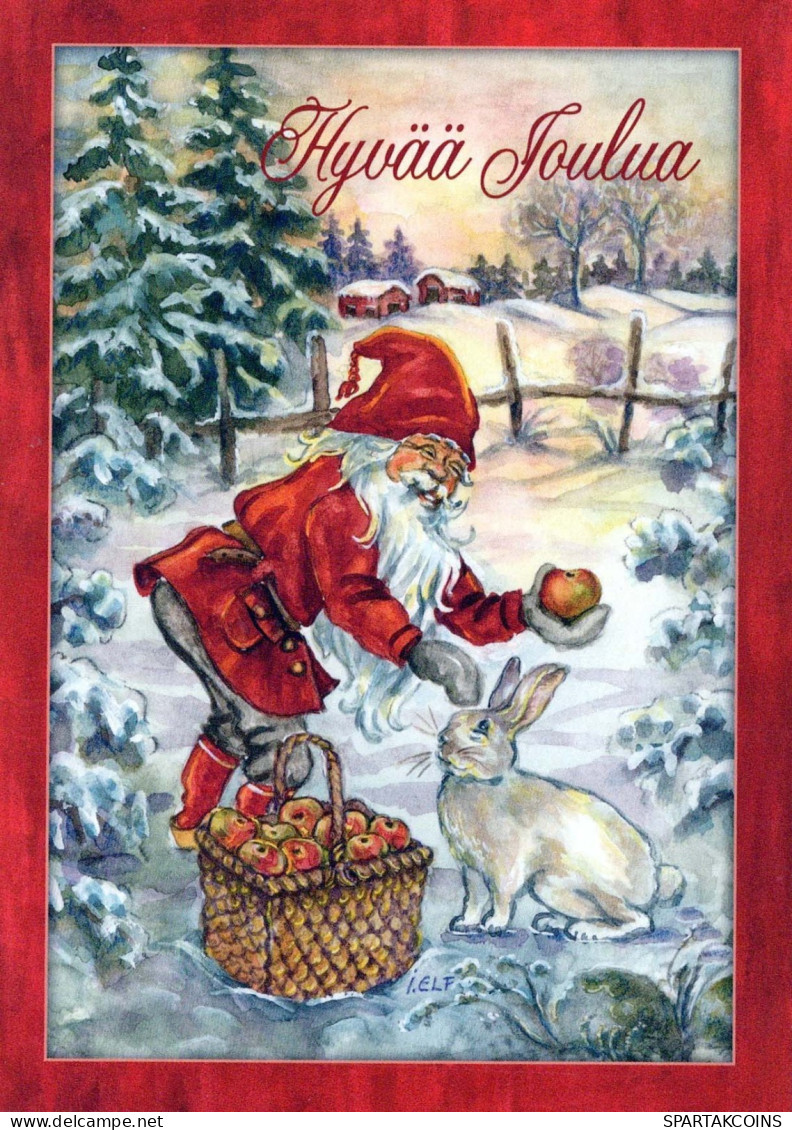 SANTA CLAUS Happy New Year Christmas Vintage Postcard CPSM #PBL108.A - Santa Claus