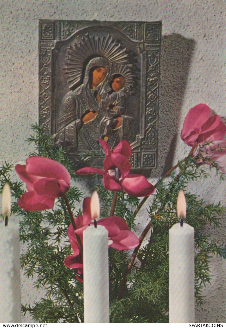 Virgen Mary Madonna Baby JESUS Christmas Religion Vintage Postcard CPSM #PBB787.A - Jungfräuliche Marie Und Madona