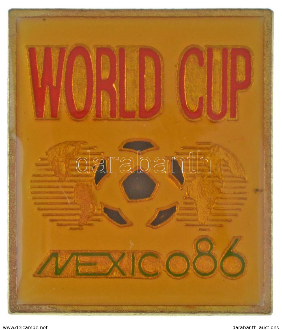 Mexikó 1986. "Labdarúgó Világbajnokság" Műgyantás Fém Jelvény (27x31mm) T:AU,XF Mexico 1986. "FIFA World Cup" Synthetic  - Unclassified