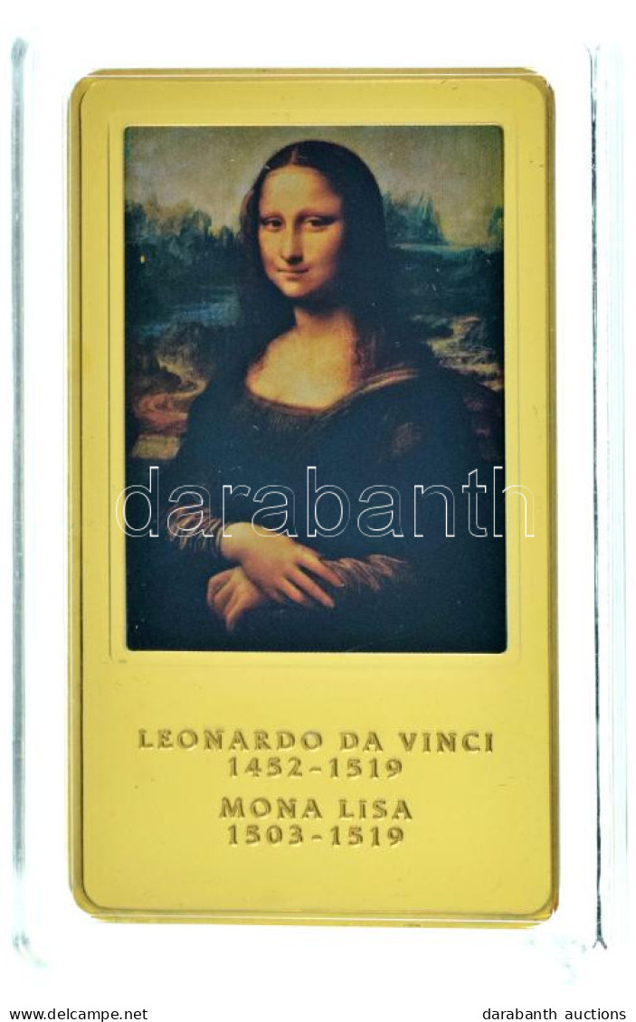 DN "A Világ Leghíresebb Festményei / Leonardo Da Vinci 1452-1519. - Mona Lisa 1503-1519." Aranyozott, Multicolor Cu Emlé - Non Classés