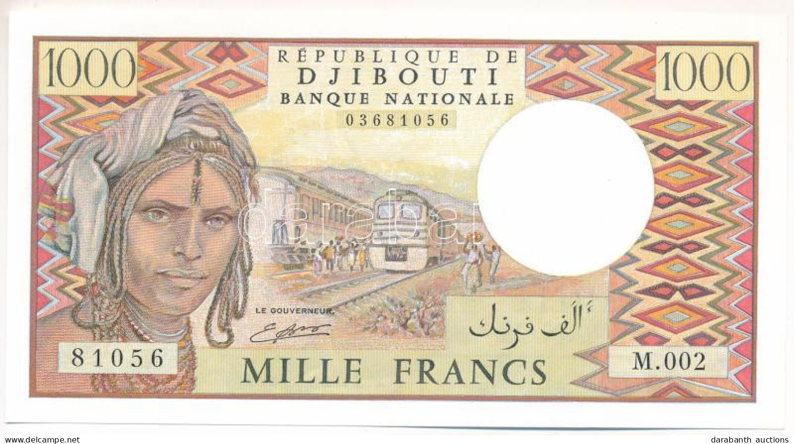 Dzsibuti 1991. 1000Fr T:UNC Djibouti 1991. 1000 Francs C:UNC Krause P#37c - Unclassified