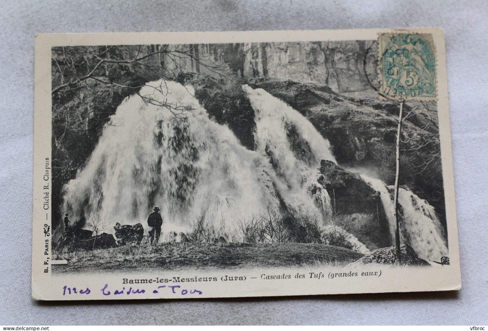 N802, Cpa 1903, Baume Les Messieurs, Cascades Des Tufs, Grands Eaux, Jura 39 - Baume-les-Messieurs