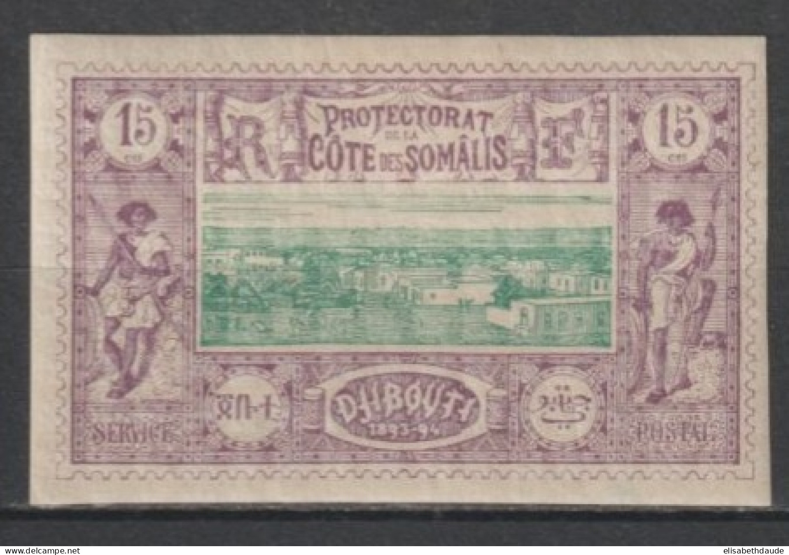 COTE DES SOMALIS - 1894 - YVERT N°11 * MH - COTE = 28 EUR. - Unused Stamps