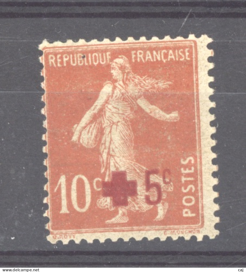 0ob  0541  -  France  :  Yv  146a  *   Rouge Orange - Unused Stamps