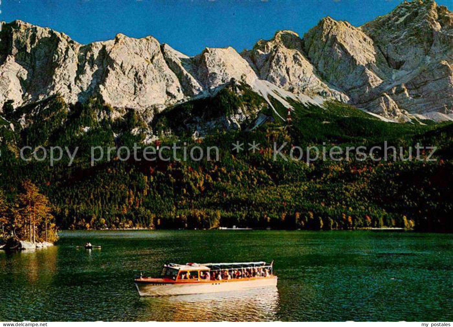 72722041 Grainau Motorboot Rundfahrt Am Eibsee Seerundweg Riffelspitzen Zugspitz - Sonstige & Ohne Zuordnung