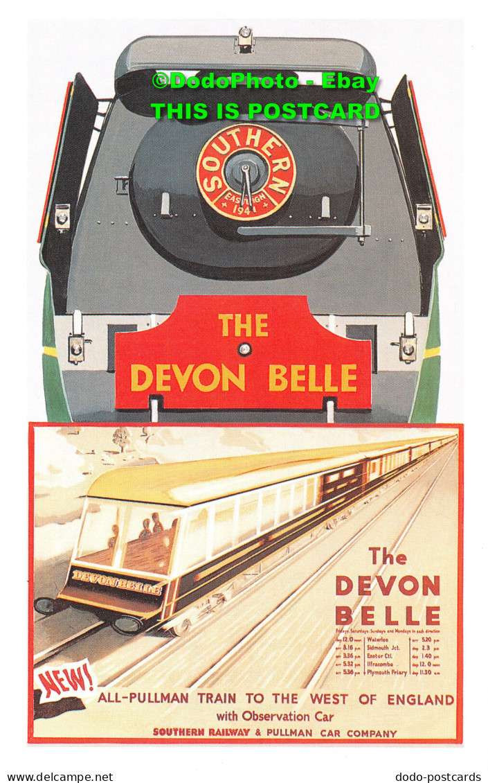 R420480 The Devon Belle. All Pullman Train To The West Of England. Dalkeith Publ - World