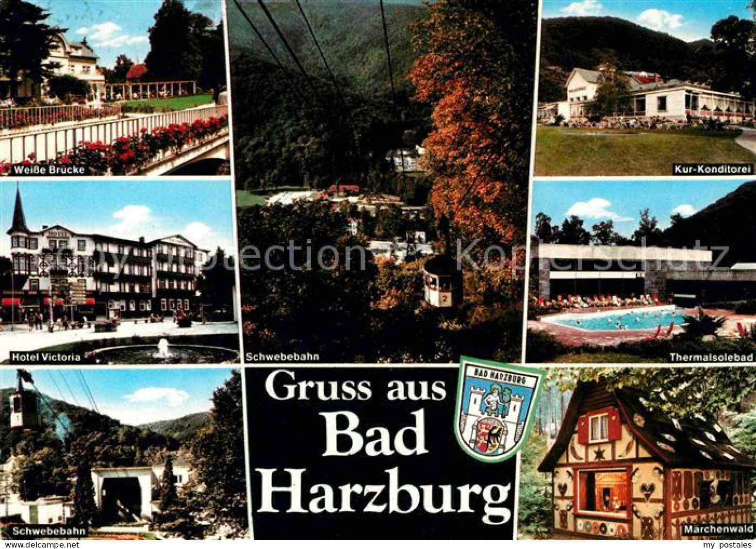 72722021 Bad Harzburg Weisse Bruecke Schwebebahn Kurkonditorei Thermalsolebad Ma - Bad Harzburg