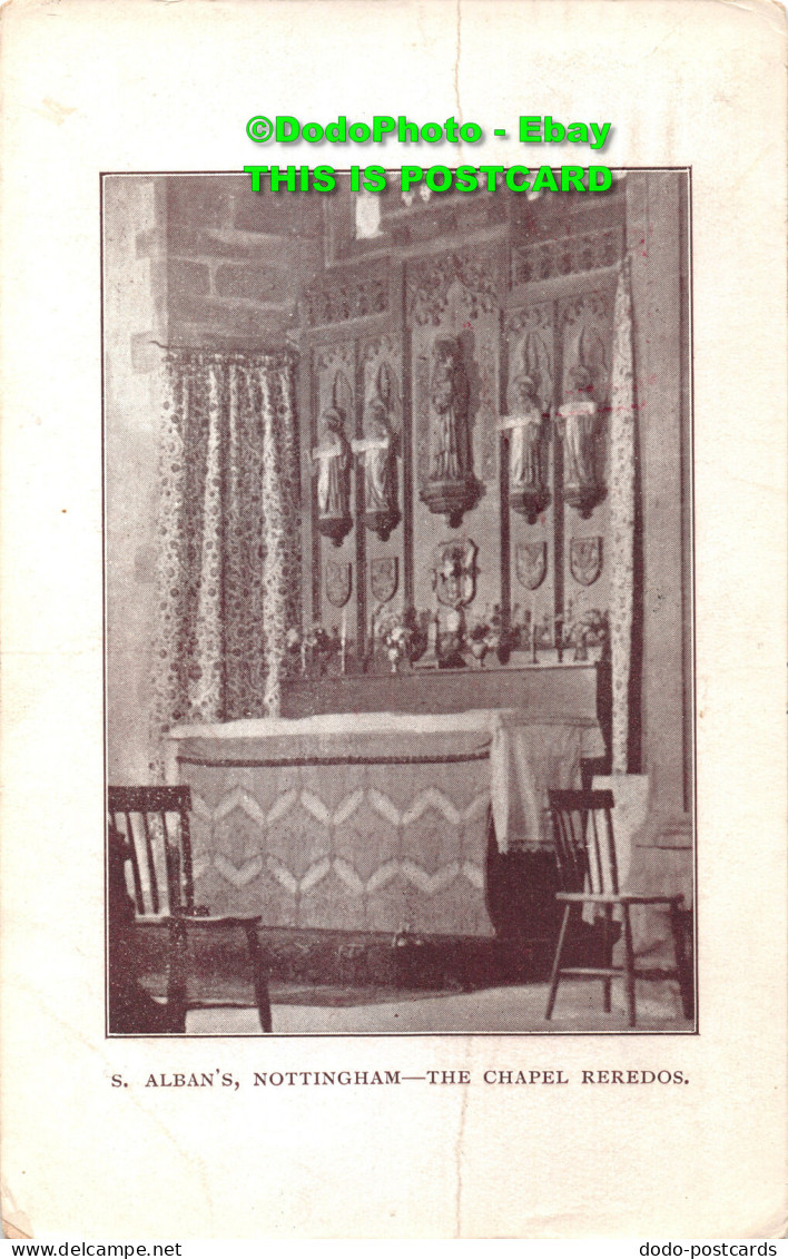 R420483 Nottingham. S. Alban. The Chapel Reredos. 1909 - World