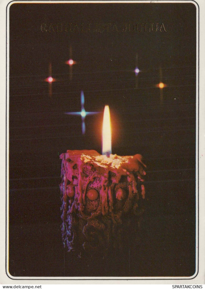 Feliz Año Navidad VELA Vintage Tarjeta Postal CPSM #PAV563.A - Neujahr