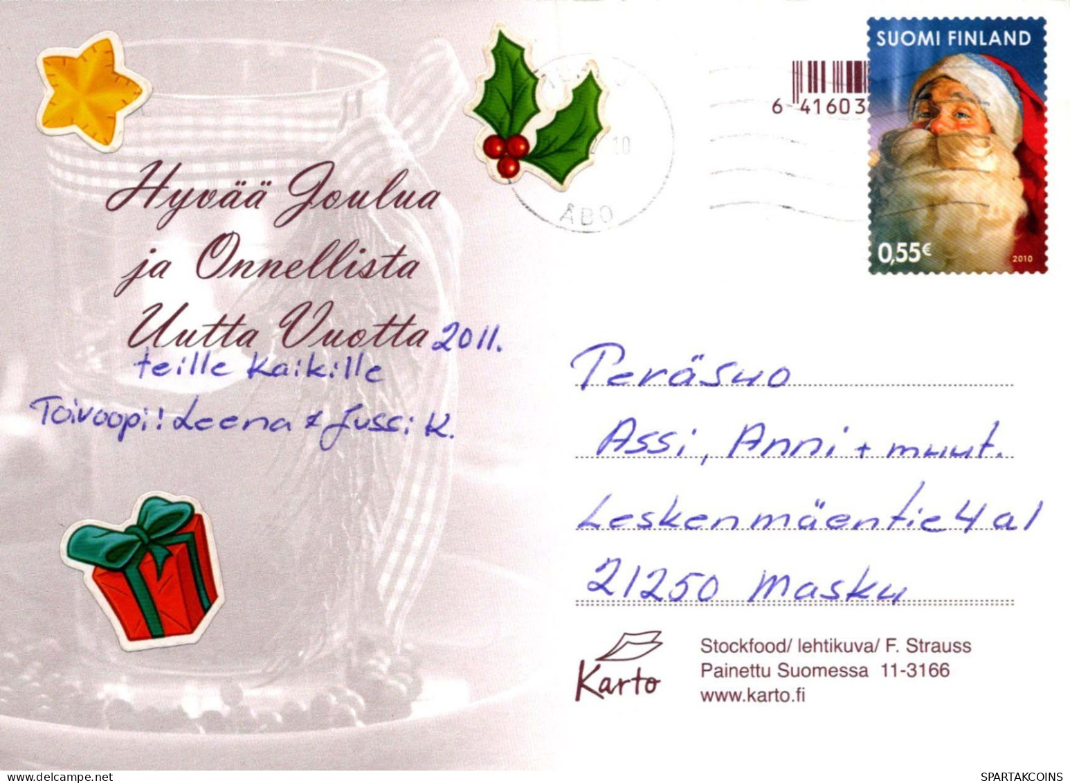 Feliz Año Navidad VELA Vintage Tarjeta Postal CPSM #PAV413.A - Neujahr