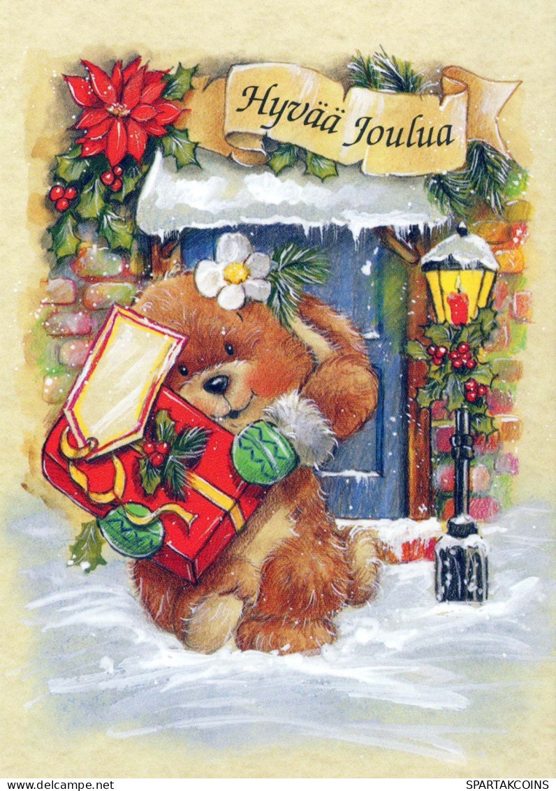 Feliz Año Navidad CONEJO Vintage Tarjeta Postal CPSM #PAV058.A - Neujahr