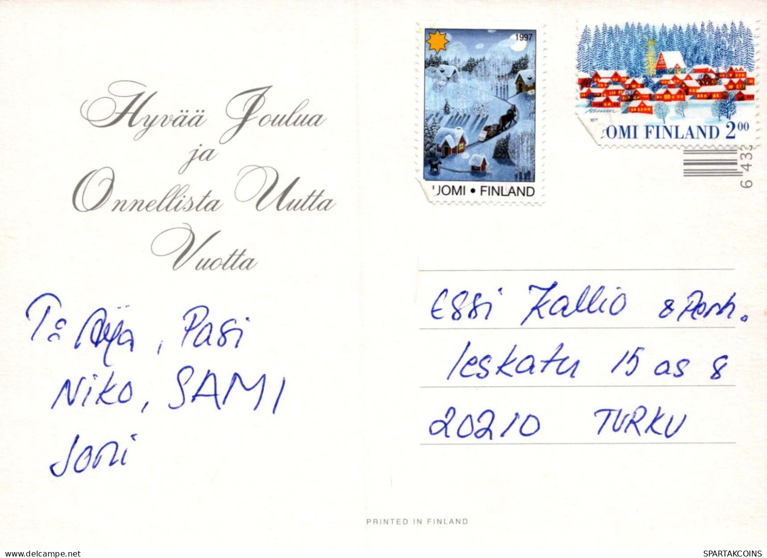 Feliz Año Navidad Vintage Tarjeta Postal CPSM #PAV133.A - Neujahr