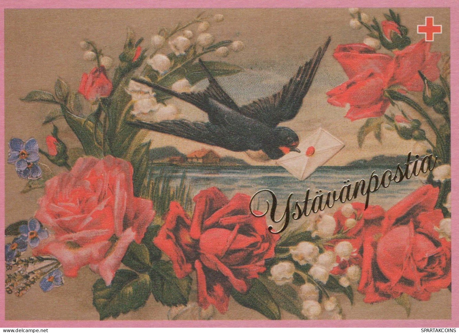 PÁJARO Animales Vintage Tarjeta Postal CPSM #PBR730.A - Birds