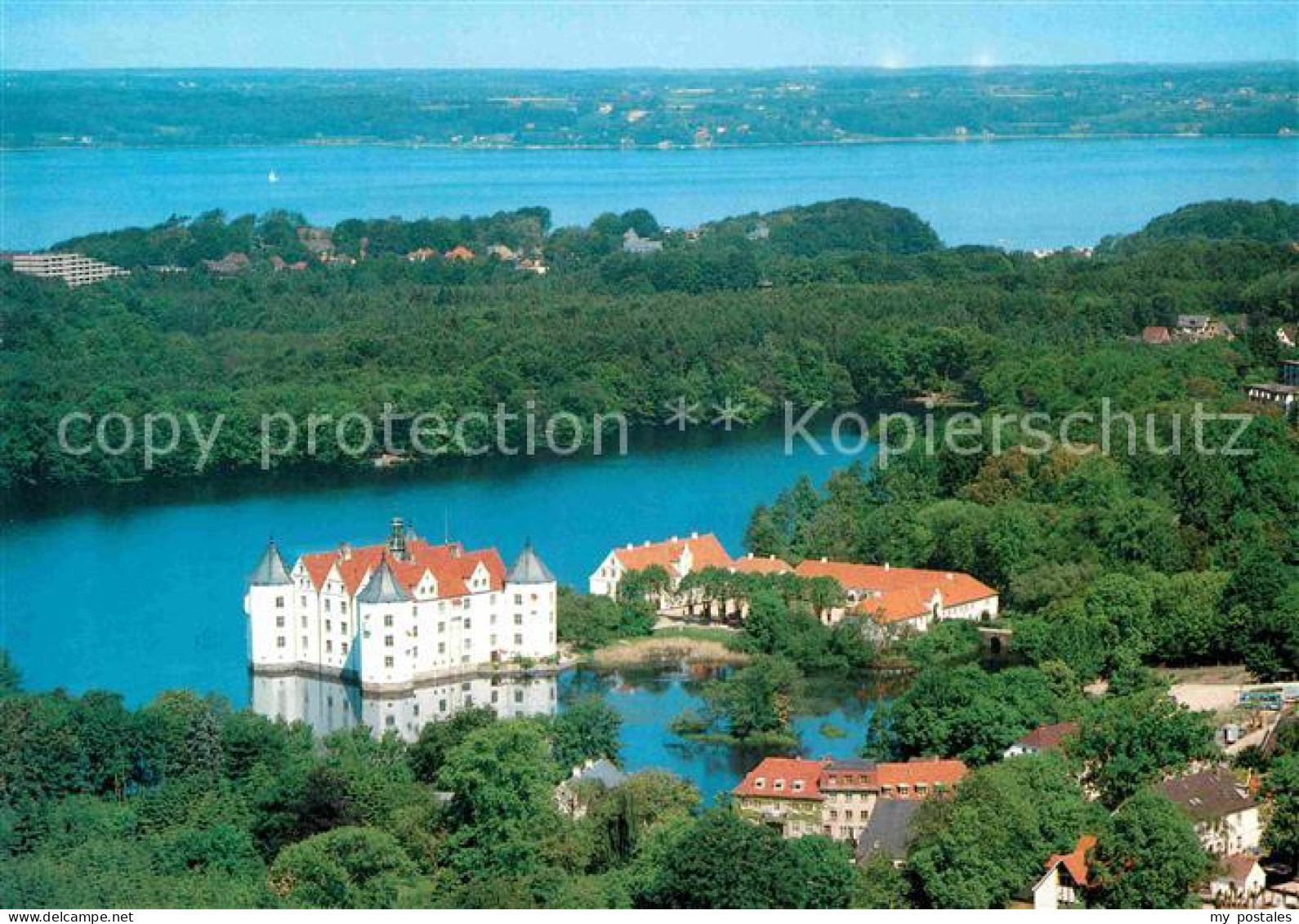 72721988 Gluecksburg Ostseebad Fliegeraufnahme Mit Schloss Gluecksburg - Sonstige & Ohne Zuordnung