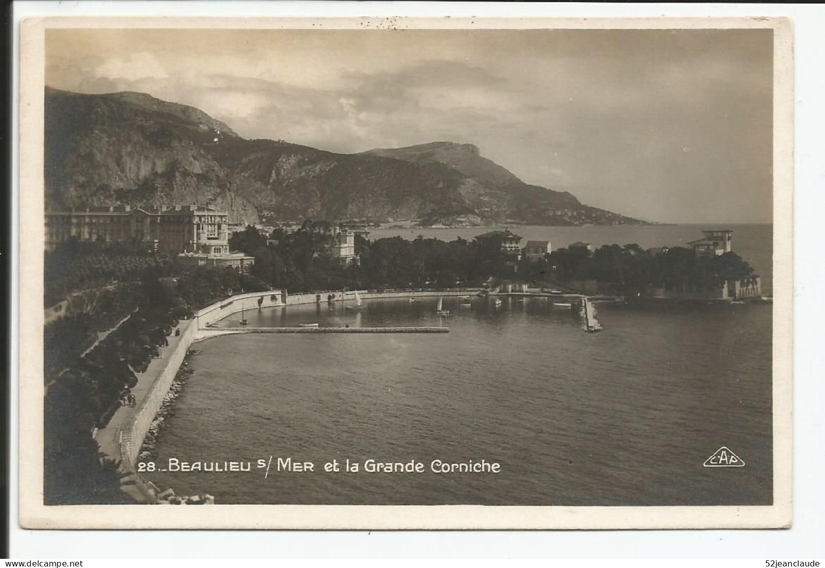 La Corniche Le Port     1930-40    N° 28 - Beaulieu-sur-Mer