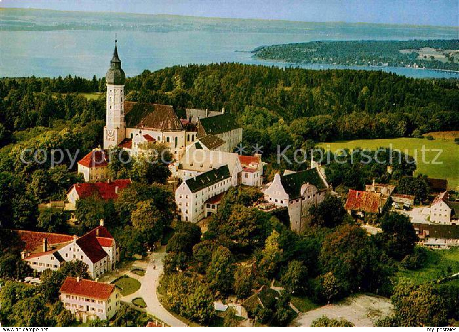 72721978 Kloster Andechs Fliegeraufnahme Am Ammersee Andechs - Sonstige & Ohne Zuordnung